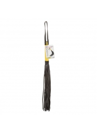 Черная плеть с желтой рукоятью Boundless Flogger - 69,25 см. - California Exotic Novelties - купить с доставкой во Владимире