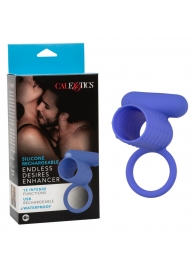 Синее эрекционное виброкольцо Silicone Rechargeable Endless Desires Enhancer - California Exotic Novelties - во Владимире купить с доставкой