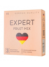 Ароматизированные презервативы EXPERT Fruit Mix - 3 шт. - Expert - купить с доставкой во Владимире