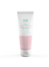 Лубрикант на водной основе Vibe Sensation с клубничным вкусом и легким вибрирующим эффектом - 50 гр. - INTT - купить с доставкой во Владимире