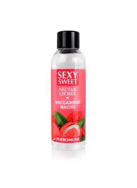 Массажное масло Sexy Sweet Nectar Lychee с феромонами и ароматом личи - 75 мл. - Биоритм - купить с доставкой во Владимире