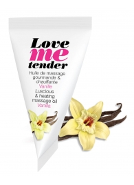 Съедобное согревающее массажное масло Love Me Tender Vanilla с ароматом ванили - 10 мл. - Love to Love - купить с доставкой во Владимире