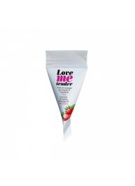 Съедобное согревающее массажное масло Love Me Tender Strawberry с ароматом клубники - 10 мл. - Love to Love - купить с доставкой во Владимире