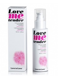 Съедобное согревающее массажное масло Love Me Tender Cotton Candy с ароматом сладкой ваты - 100 мл. - Love to Love - купить с доставкой во Владимире