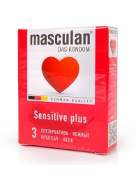 Презервативы Masculan Sensitive plus - 3 шт. - Masculan - купить с доставкой во Владимире