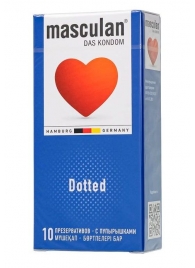 Презервативы с пупырышками Masculan Dotted - 10 шт. - Masculan - купить с доставкой во Владимире