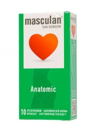 Презервативы анатомической формы Masculan Anatomic - 10 шт. - Masculan - купить с доставкой во Владимире