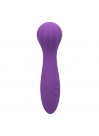 Фиолетовый вибромассажер Stella Liquid Silicone “O” Wand - 17,75 см. - California Exotic Novelties