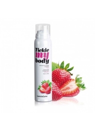 Массажная хрустящая пенка Tickle My Body Strawberry с ароматом клубники - 150 мл. - Love to Love - купить с доставкой во Владимире