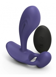 Темно-синий вибромассажер Witty P G Vibrator with Remote Control - Love to Love - во Владимире купить с доставкой