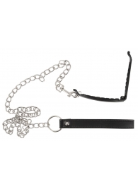 Зажим для половых губ с поводком Pussy Clamp With A Leash - Orion - купить с доставкой во Владимире