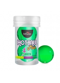 Лубрикант на силиконовой основе Hot Ball Plus с покалывающим эффектом (2 шарика по 3 гр.) - HotFlowers - купить с доставкой во Владимире