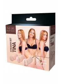 Набор из 3 мастурбаторов The Girl Next Door Tina - Dream Toys - во Владимире купить с доставкой