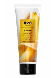 Лубрикант на водной основе OYO Aroma Gel Banana с ароматом банана - 75 мл. - OYO - купить с доставкой во Владимире