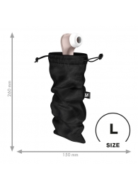 Черный мешочек для хранения игрушек Treasure Bag L - Satisfyer - купить с доставкой во Владимире
