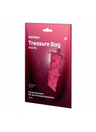 Розовый мешочек для хранения игрушек Treasure Bag XL - Satisfyer - купить с доставкой во Владимире