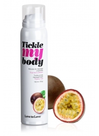 Массажная хрустящая пенка Tickle my body с ароматом маракуйи - 150 мл. - Love to Love - купить с доставкой во Владимире