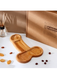 Деревянное блюдо для подачи в форме члена (32,5 х 20 х 1,7 см) - Сима-Ленд - купить с доставкой во Владимире