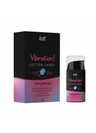 Жидкий вибратор Vibration Cotton Candy с ароматом сахарной ваты - 15 мл. - INTT - купить с доставкой во Владимире