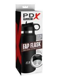 Черный мастурбатор в виде бутылки Fap Flask - Pipedream - во Владимире купить с доставкой