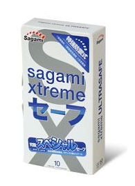 Презервативы Sagami Xtreme Ultrasafe с двойным количеством смазки - 10 шт. - Sagami - купить с доставкой во Владимире