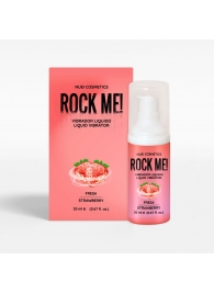 Жидкий вибратор Nuei Rock Me! с ароматом клубники - 20 мл. - Nuei cosmetics - купить с доставкой во Владимире