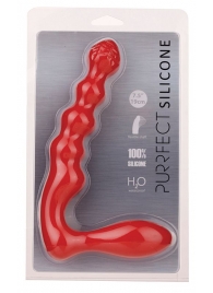 Красный силиконовый стимулятор PURRFECT SILICONE - 19 см. - Dream Toys