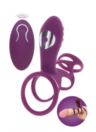 Фиолетовая эрекционная вибронасадка Halo Halo C-Ring Sleeve - Toy Joy - во Владимире купить с доставкой