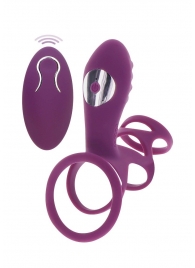 Фиолетовая эрекционная вибронасадка Halo Halo C-Ring Sleeve - Toy Joy - во Владимире купить с доставкой