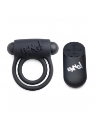 Черное эрекционное виброкольцо 28X Remote Control Vibrating Cock Ring   Bullet - XR Brands - во Владимире купить с доставкой