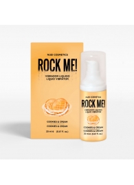 Жидкий вибратор Nuei Rock Me! с ароматом печенья и сливок - 20 мл. - Nuei cosmetics - купить с доставкой во Владимире