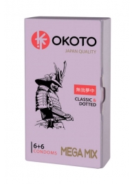 Презервативы OKOTO Mega Mix - 12 шт. - Sitabella - купить с доставкой во Владимире