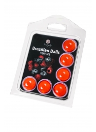 Набор из 6 шариков с массажным маслом Brazilian Balls с ароматом ягод - Secret Play - купить с доставкой во Владимире