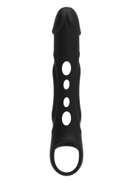 Черная насадка-удлинитель Vibrating Extender With Remote с вибрацией - Dream Toys - во Владимире купить с доставкой