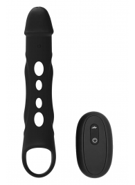 Черная насадка-удлинитель Vibrating Extender With Remote с вибрацией - Dream Toys - во Владимире купить с доставкой