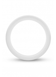 Белое люминесцентное эрекционное кольцо Silicone Glo Cock Ring - Blush Novelties - во Владимире купить с доставкой