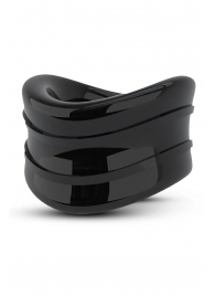 Черное эрекционное кольцо на мошонку Beef Ball Stretcher Snug - Blush Novelties - во Владимире купить с доставкой