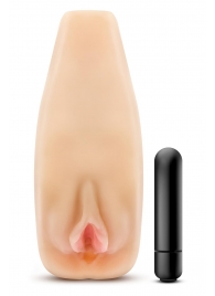 Мастурбатор-вагина с вибрацией Soft   Wet Natasha Realistic Beige Masturbator - Blush Novelties - во Владимире купить с доставкой
