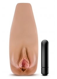 Маструбатор-вагина с вибрацией Soft   Wet Renata Realistic Tan Masturbator - Blush Novelties - во Владимире купить с доставкой