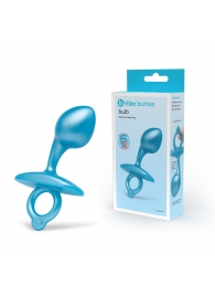 Голубая анальная пробка для массажа простаты Bulb Silicone Prostate Plug - 10,7 см. - b-Vibe - во Владимире купить с доставкой