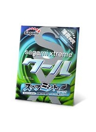 Презерватив Sagami Xtreme Mint с ароматом мяты - 1 шт. - Sagami - купить с доставкой во Владимире
