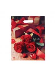 Пакет с принтом в виде роз (31х40 см) - Сима-Ленд - купить с доставкой во Владимире
