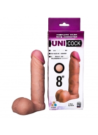 Фаллическая насадка для страпона UNICOCK 8  - 20 см. - LOVETOY (А-Полимер) - купить с доставкой во Владимире