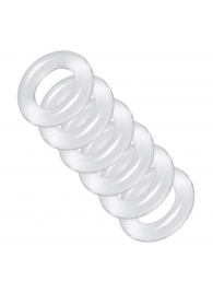 Комплект из 6 прозрачных эрекционных колец Ring Master Custom Ball Stretcher Kit - XR Brands - во Владимире купить с доставкой