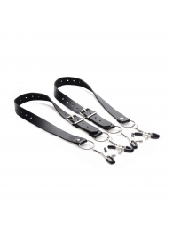 Ремни с зажимами для половых губ Spread Labia Spreader Straps with Clamps - XR Brands - купить с доставкой во Владимире