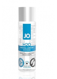 Охлаждающий лубрикант на водной основе JO Personal Lubricant H2O COOLING - 60 мл. - System JO - купить с доставкой во Владимире