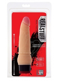 Вибратор-реалистик со встроенным пультом REALSTUFF 6INCH VIBRATOR - 15,5 см. - Dream Toys