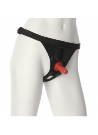 Трусики со штырьком для фиксации насадок Ultra Harness with Plug - Doc Johnson - купить с доставкой во Владимире
