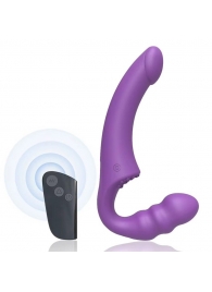 Фиолетовый безремневой страпон Straples Strap-On Dildo - Erokay - купить с доставкой во Владимире