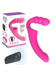 Розовый безремневой страпон Straples Strap-On Dildo - Erokay - купить с доставкой во Владимире